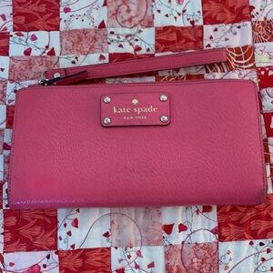 Kate Spade Vibrant Pink long wallet